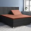 Primaviera Deluxe Split-Topper-Satin-Spannbettlaken braun 160 × 200
