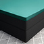 Topper satijnen hoeslaken donkergroen 90 x 200