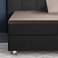 Splittopper satijnen hoeslaken taupe 180 x 200