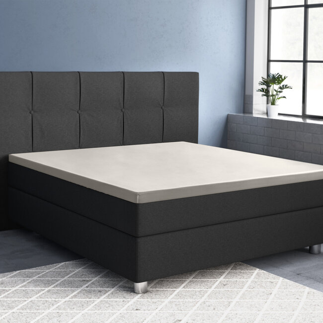 Topper Satijn Hoeslaken Creme 90 x 200