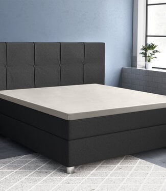 Primaviera Deluxe Topper satijnen hoeslaken crème 180 x 220