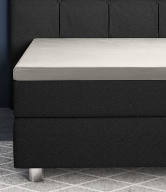 Primaviera Deluxe Topper Satijn Hoeslaken Crème 160 x 220