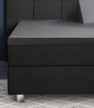 Primaviera Deluxe Splittopper Satijn Hoeslaken Antraciet 180 x 200