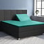 Primaviera Deluxe Splittopper Satin-Spannbettlaken Dunkelgrün 180 × 200