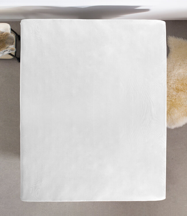 Enkel Jersey 135 gr. Hoeslaken Wit 190/200 x 200/220