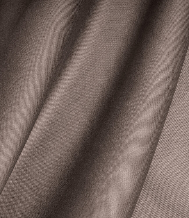 Topper satijnen hoeslaken taupe 90 x 200