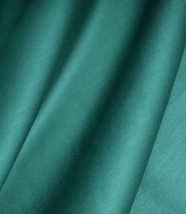 Topper satijnen hoeslaken donkergroen 90 x 220