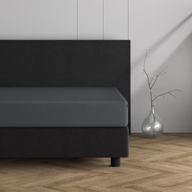 Dubbel Jersey 220 gr. Hoeslaken Antraciet 80/100 x 220