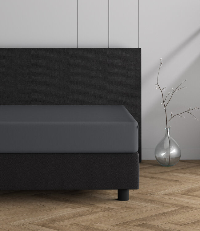 Dubbel Jersey 220 gr. Hoeslaken Antraciet 80/100 x 220