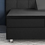 Primaviera Deluxe Splittopper satijnen hoeslaken zwart 180 x 220