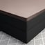 Primaviera Deluxe Split topper satin fitted sheet taupe 180 × 220