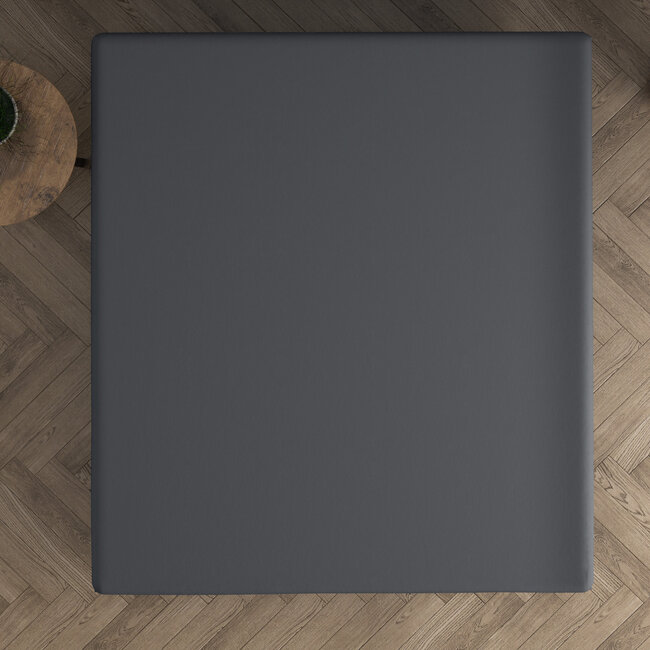 Dubbel Jersey 220 gr. Hoeslaken Antraciet 80/100 x 220