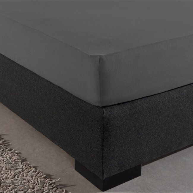 Dubbel Jersey 220 gr. Hoeslaken Antraciet 80/100 x 220