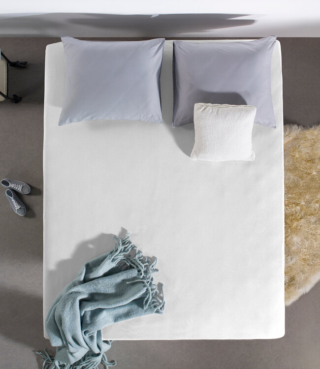 Enkel Jersey 135 gr. Hoeslaken Wit 140 x 200