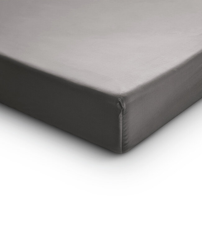 Satijnen Hoeslaken Grijs 160 x 200