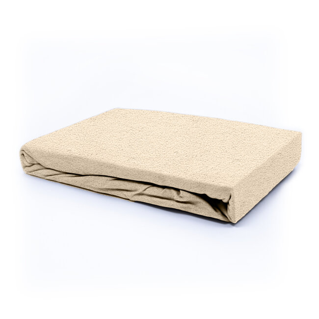 Teddy hoeslaken taupe 160 x 200