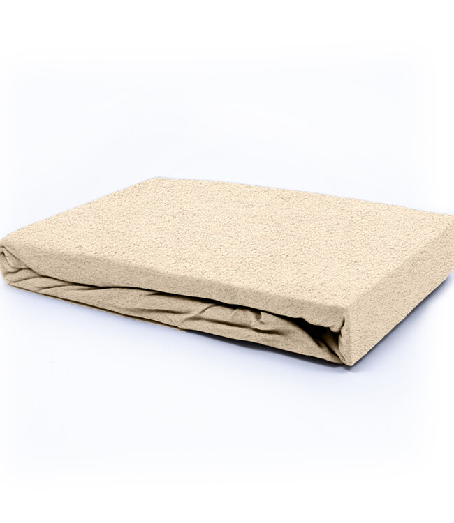 Teddy hoeslaken taupe 160 x 200