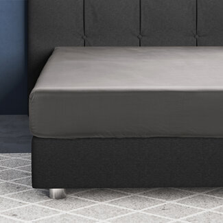 Primaviera Deluxe Satijnen Hoeslaken Grijs 180 x 200