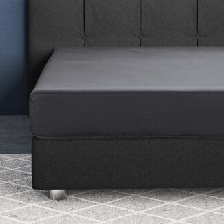 Primaviera Deluxe Satijnen Hoeslaken Antraciet 200 x 220