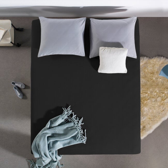 Dreamhouse Single jersey fitted sheet 135 g black 80/100 × 200