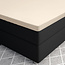 Topper satijnen hoeslaken zand 160 x 200