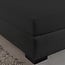 Enkel jersey hoeslaken 135 g zwart 80/100 x 200