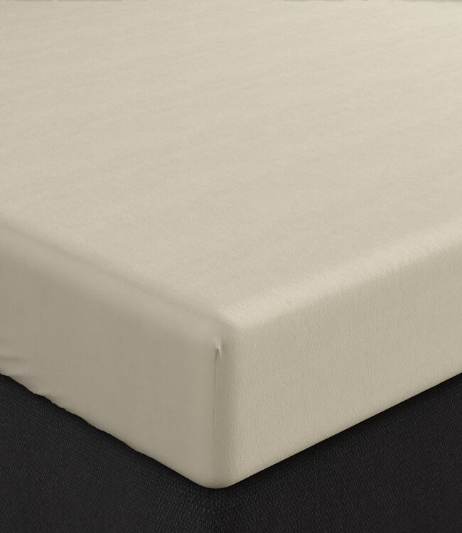Dubbel Jersey 220 gr. Hoeslaken Crème 80/100 x 220