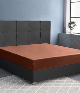 Primaviera Deluxe Satijnen Hoeslaken Bruin 160 x 200
