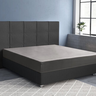 Primaviera Deluxe Satijnen Hoeslaken Grijs 80 x 200