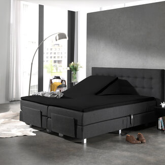 Dreamhouse Splittopper katoenen hoeslaken zwart 160 x 210