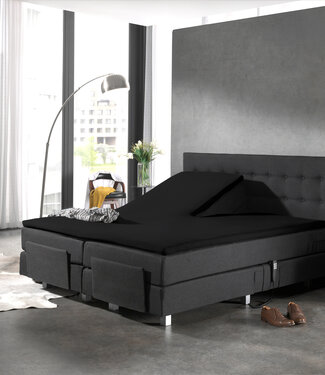 Dreamhouse Splittopper katoenen hoeslaken zwart 160 x 210