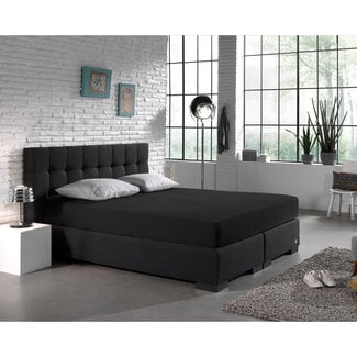 Dreamhouse Double Jersey 220 gr. Fitted sheet Black 140 × 200/220