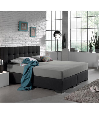 Dreamhouse Dubbel Jersey 220 gr. Hoeslaken Grijs 160/180 x 200/220