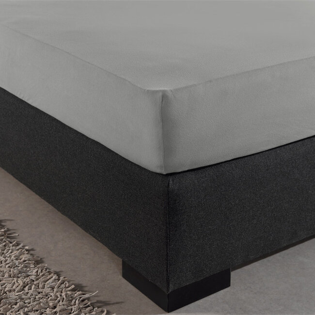 Dubbel Jersey 220 gr. Hoeslaken Grijs 190/200 x 220/230