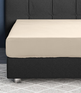 Primaviera Deluxe Satijnen Hoeslaken Zand 160 x 220