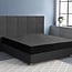 Primaviera Deluxe Satin-Spannbettlaken, Schwarz, 140 × 200