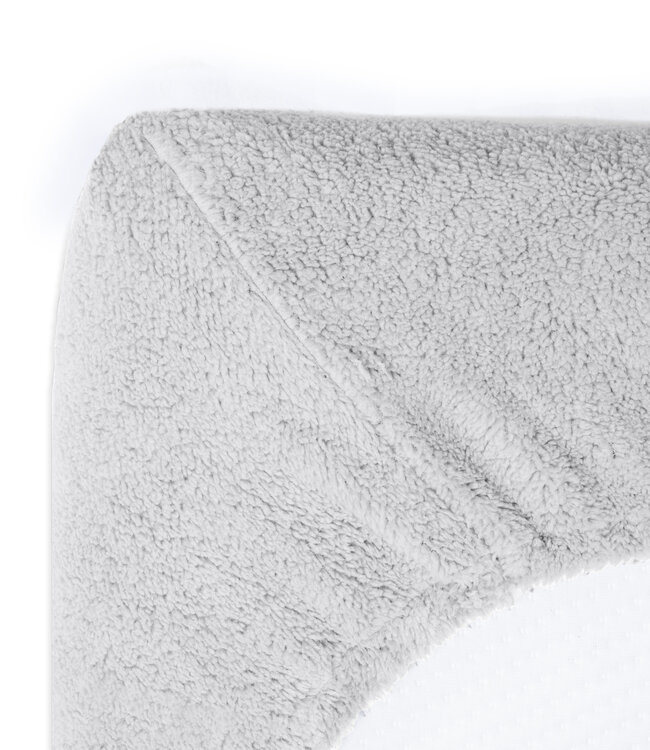 Teddy hoeslaken grijs 180 x 200