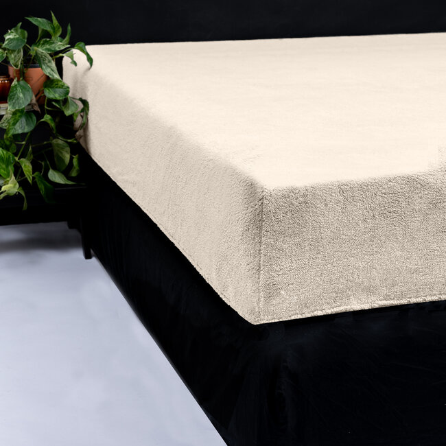 Sleeptime Teddy Spannbettlaken Creme 180 × 200 cm