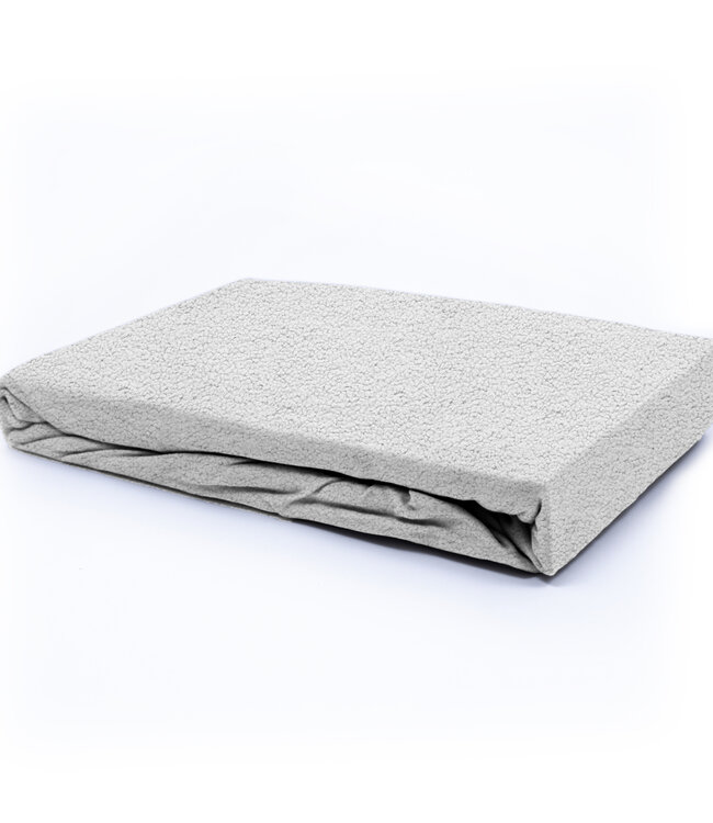 Teddy hoeslaken grijs 180 x 200