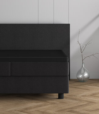 Dreamhouse Dubbel Jersey 220 gr. Topper Hoeslaken Zwart 190/200 x 220/230