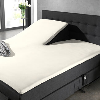 Dreamhouse Splittopper katoenen hoeslaken crème 180 x 220