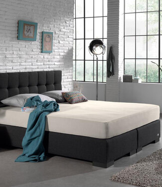 Dreamhouse Dubbel Jersey 220 gr. Hoeslaken Creme 160/180 x 200/220