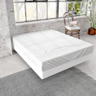 Dreamhouse Premium flanellen hoeslaken wit 180 x 200/210 cm