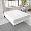 Premium flanellen hoeslaken wit 180 x 200/210 cm