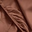 Primaviera Deluxe Satin fitted sheet brown 180 × 200