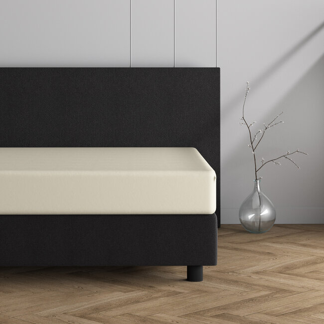 Dubbel jersey 220 gr. hoeslaken crème 190/200 x 220/230