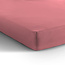 Eenpersoons jersey 135 gr. hoeslaken roze 140 x 200