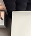 Splittopper katoenen hoeslaken crème 140 x 200 cm