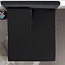 Splittopper Katoen Hoeslaken Zwart 180 x 210
