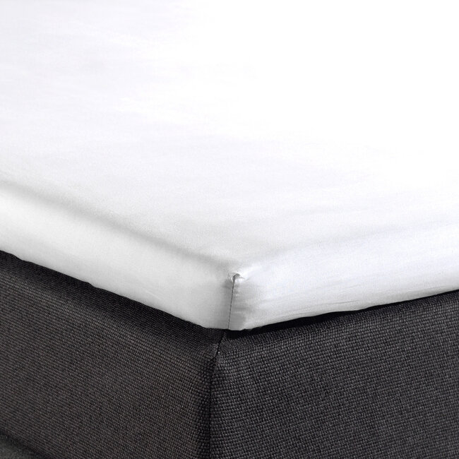 Dreamhouse Split Topper Cotton Fitted Sheet White 160 × 210